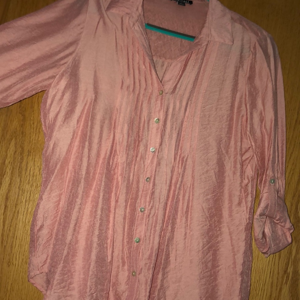 Pink Button Up